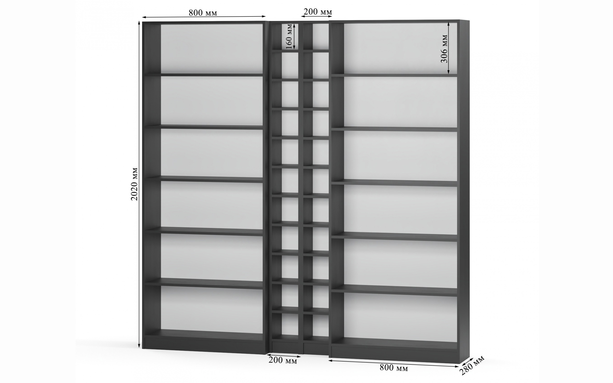 Gupan Стеллаж Билли 1 фото 3